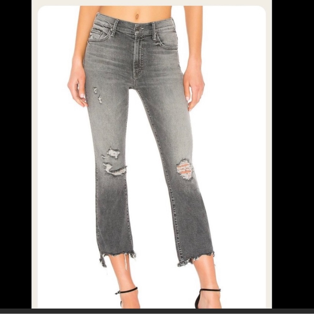 MOTHER DENIM The Insider Crop Step Chew 29 NEW